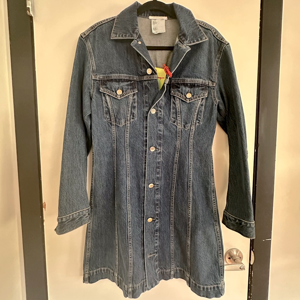Helmut Lang Denim Femme trucker Dress sz L